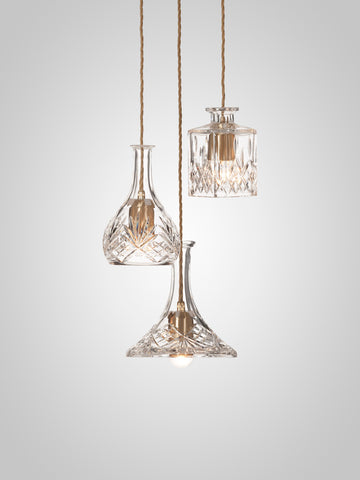 Decanterlight Chandelier 3 Piece