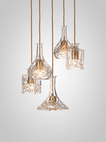 Decanterlight Chandelier 5 Piece